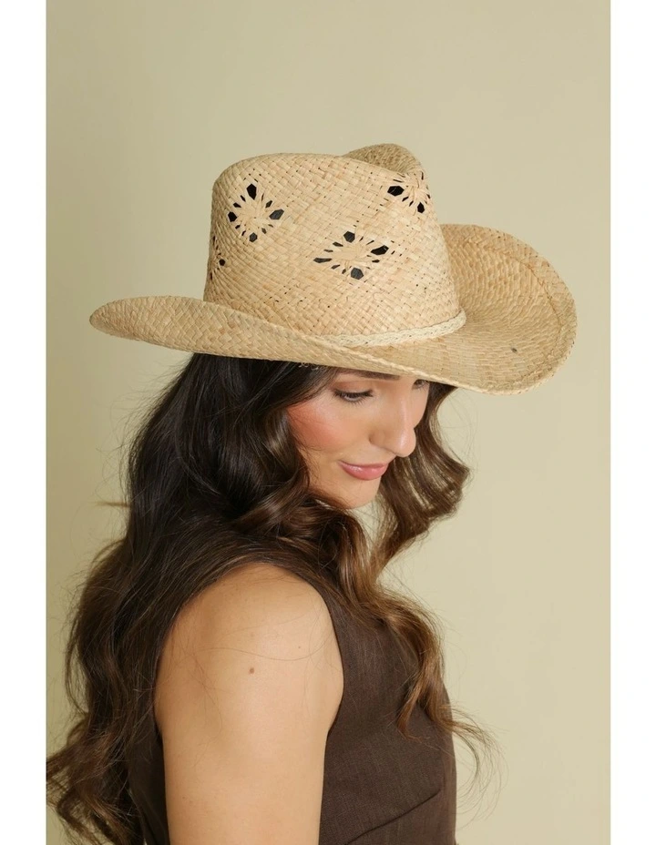 Morgan Cowboy Fedora in Natural image 1