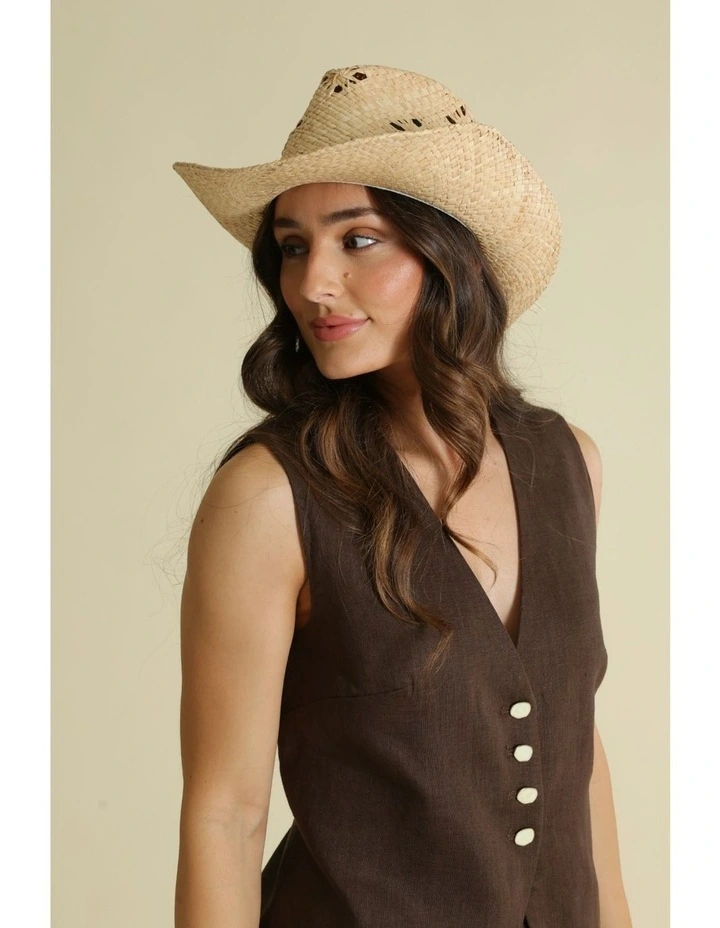 Morgan Cowboy Fedora in Natural image 2