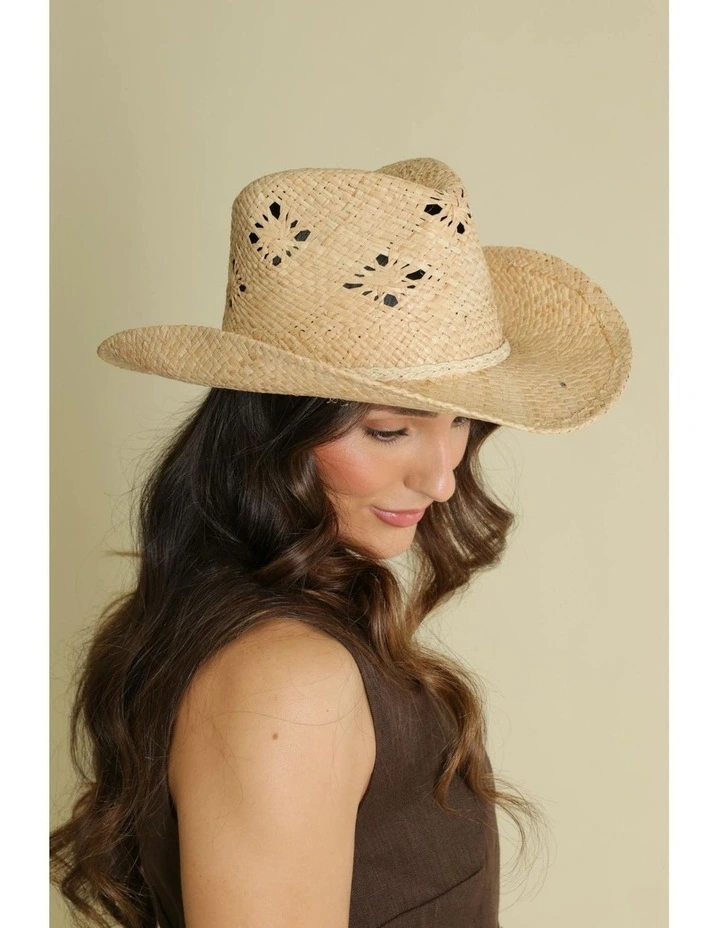 Morgan Cowboy Fedora in Natural image 2