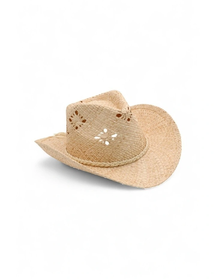 Morgan Cowboy Fedora in Natural image 3