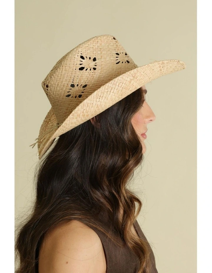 Morgan Cowboy Fedora in Natural image 5