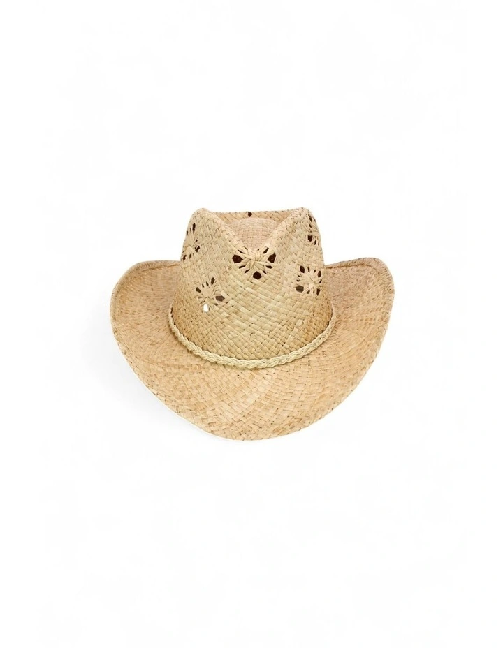 Morgan Cowboy Fedora in Natural image 7