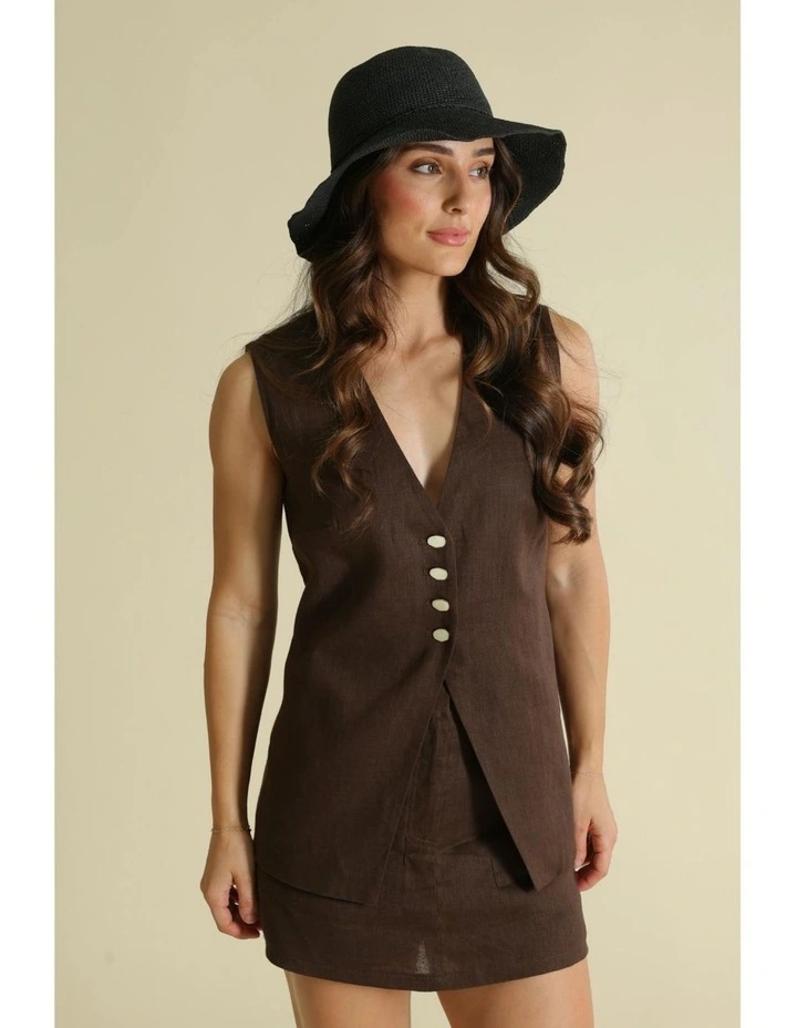 Kaira Bucket Hat in Black image 2