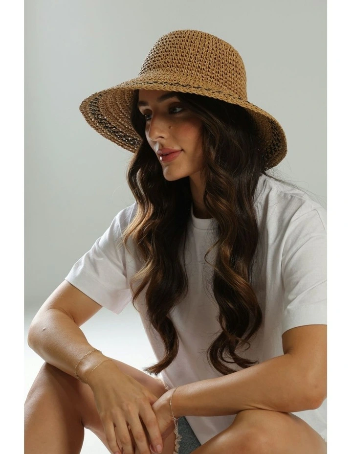 Maeve Bucket Hat in Tan image 2