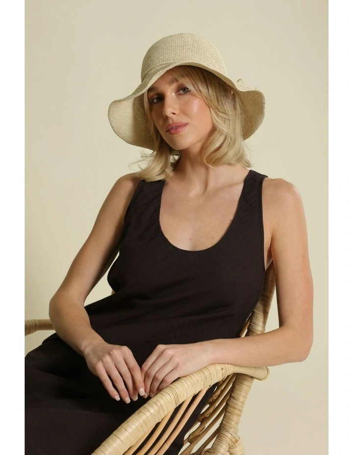Kaira Bucket Hat in Beige image 1