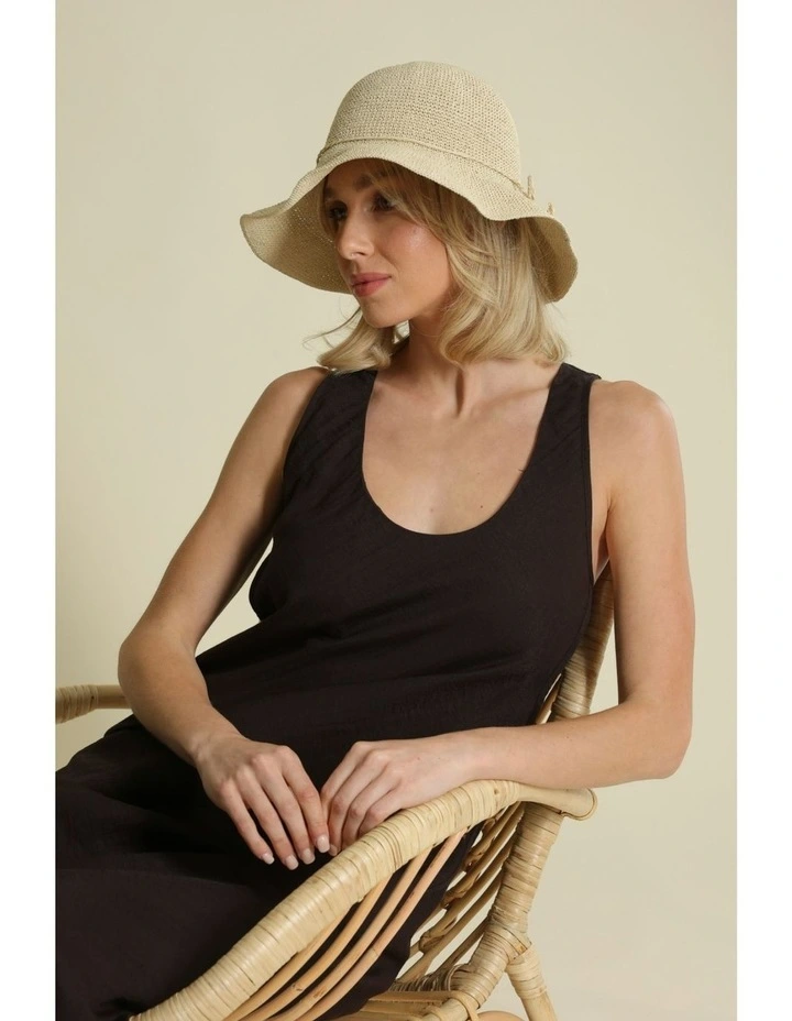 Kaira Bucket Hat in Beige image 2