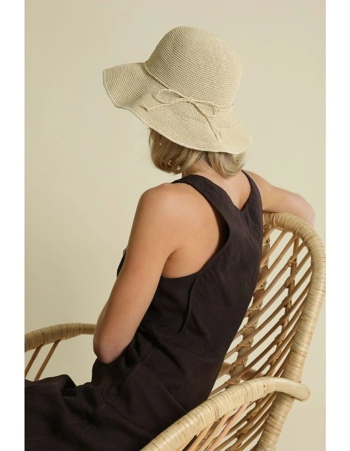 Kaira Bucket Hat in Beige image 4