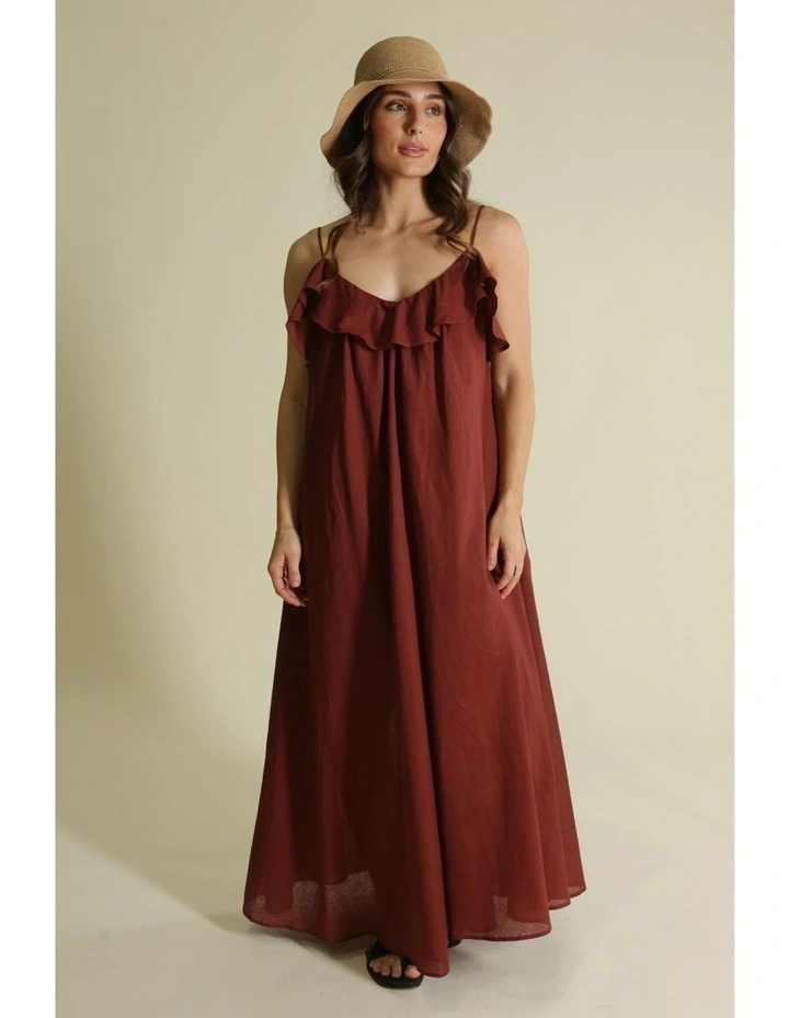 Kaira Bucket Hat in Tan Brown image 1