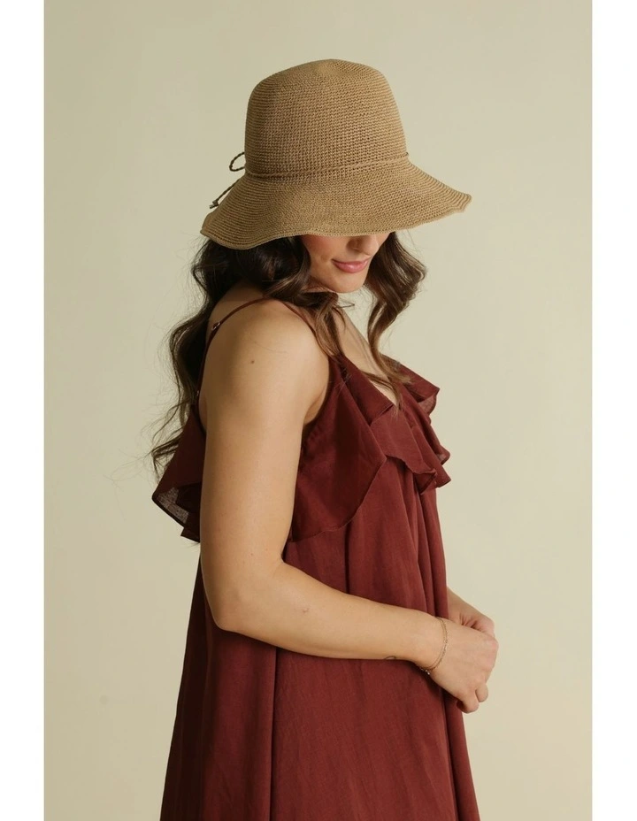 Kaira Bucket Hat in Tan Brown image 2