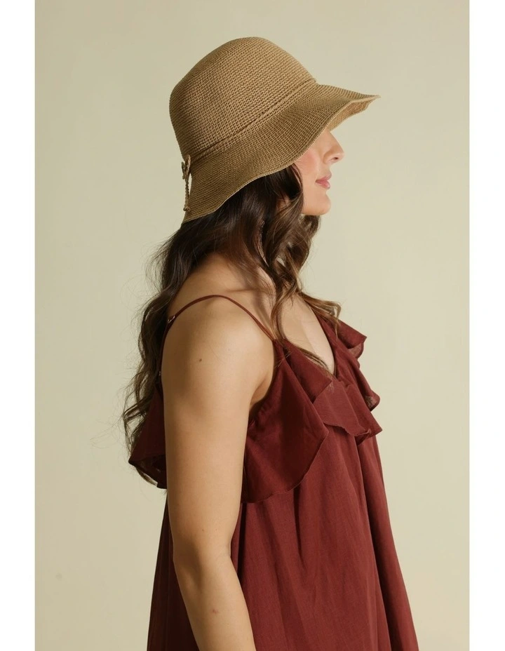 Kaira Bucket Hat in Tan Brown image 4