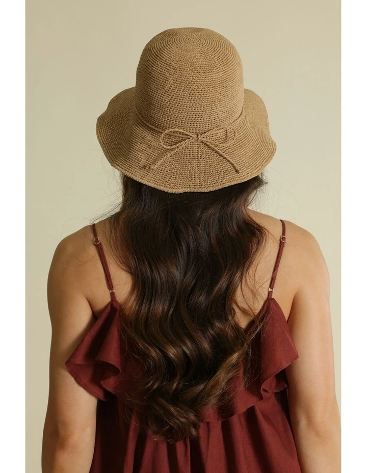 Kaira Bucket Hat in Tan Brown image 6