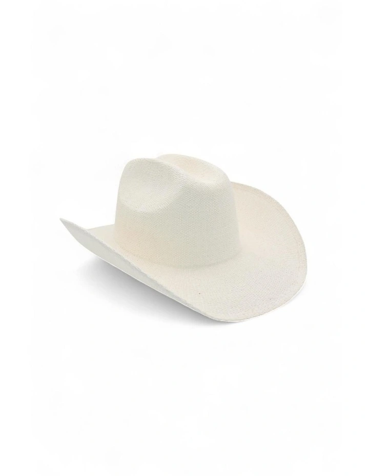 Addison Racewear Fedora in White image 1