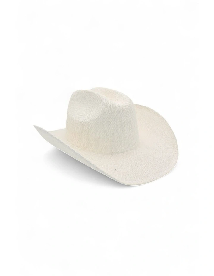 Addison Racewear Fedora in White image 3