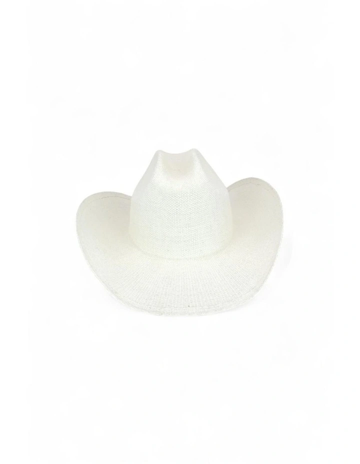 Addison Racewear Fedora in White image 4