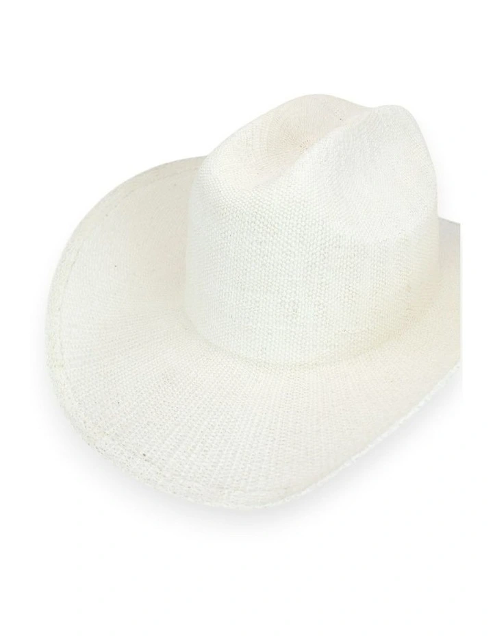 Addison Racewear Fedora in White image 6
