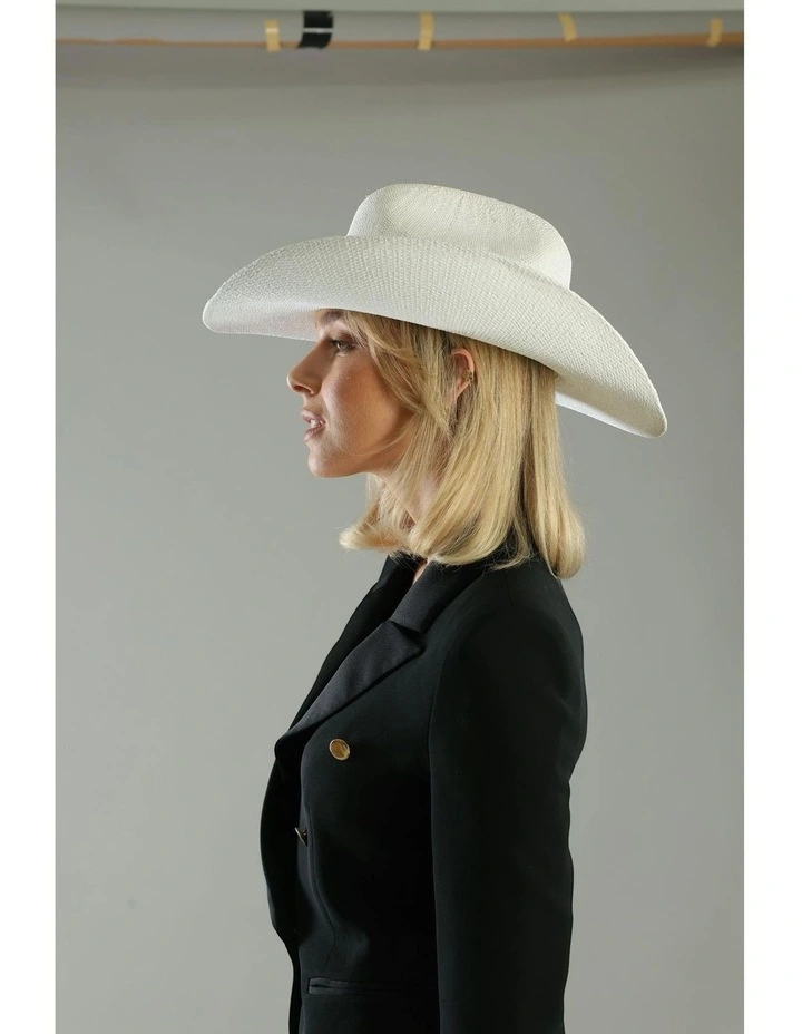 Addison Racewear Fedora in White image 7