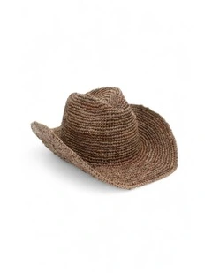 Rowyn Relaxed Cowboy Fedora in Brown