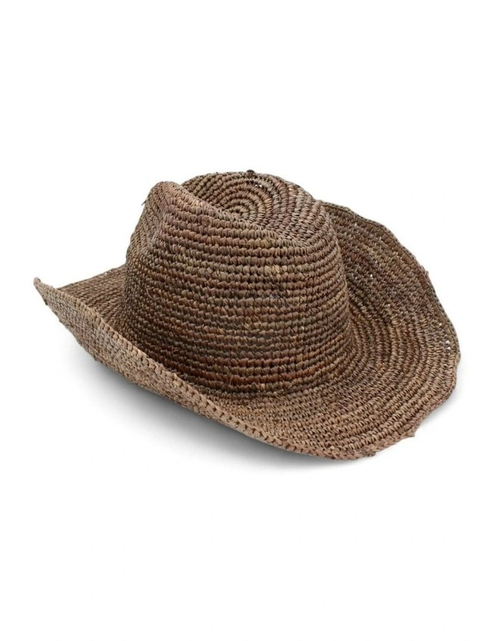 Rowyn Relaxed Cowboy Fedora in Brown image 3