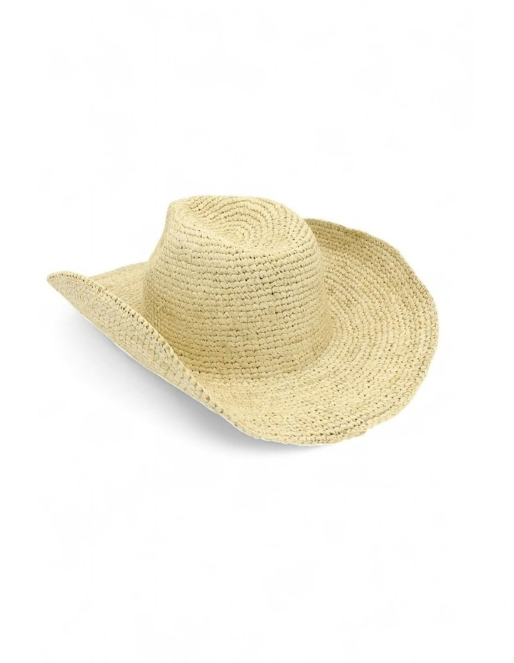 Rowyn Relaxed Cowboy Fedora in Natural image 5