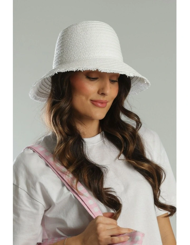 Elia Bucket Hat in White image 1
