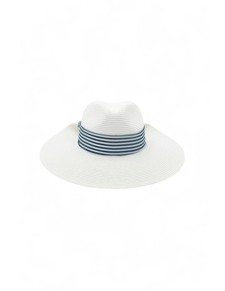Archer Short-Back Fedora in White image 3