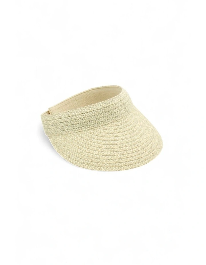 Caitlyn Visor in Beige image 3