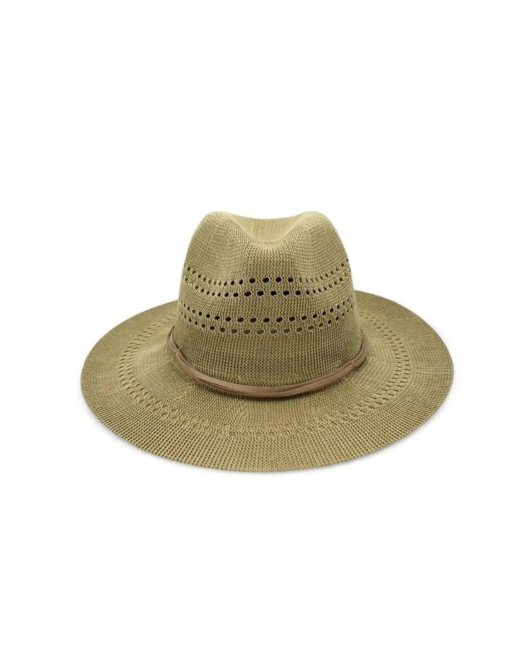Fae Fedora in Beige Brown image 2