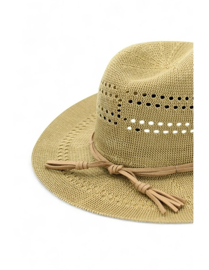 Fae Fedora in Beige Brown image 4