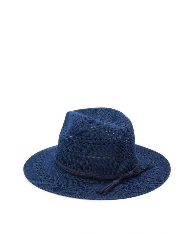 Fae Fedora in Navy Blue image 6