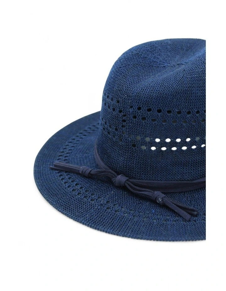 Fae Fedora in Navy Blue image 7