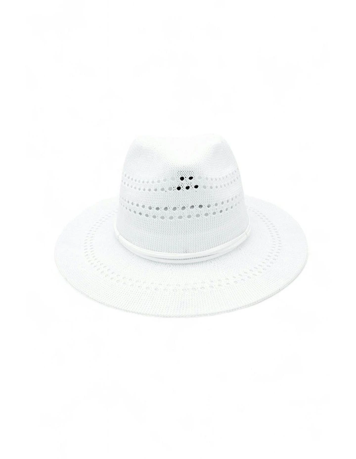 Fae Fedora in White image 2