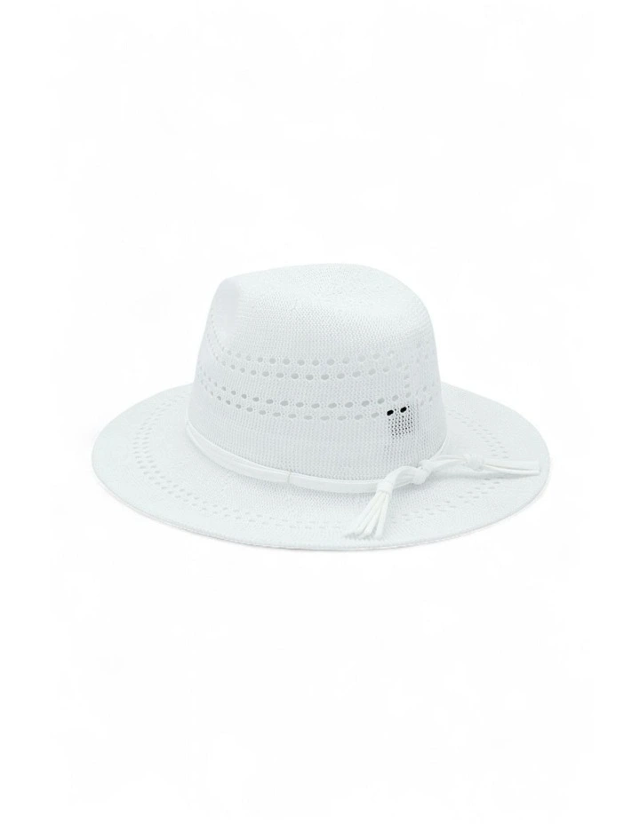 Fae Fedora in White image 3