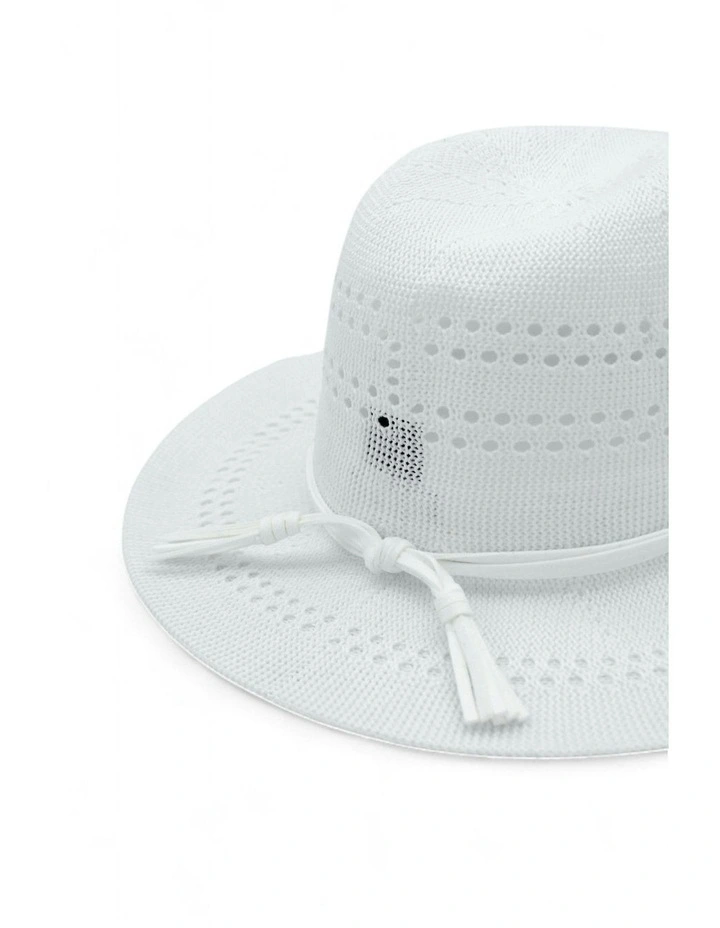 Fae Fedora in White image 4