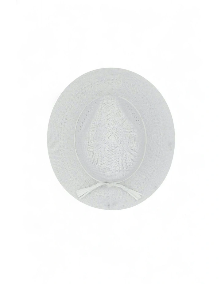 Fae Fedora in White image 5