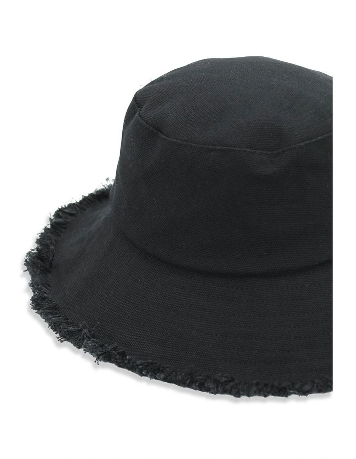 Mabel Bucket Hat in Black image 3