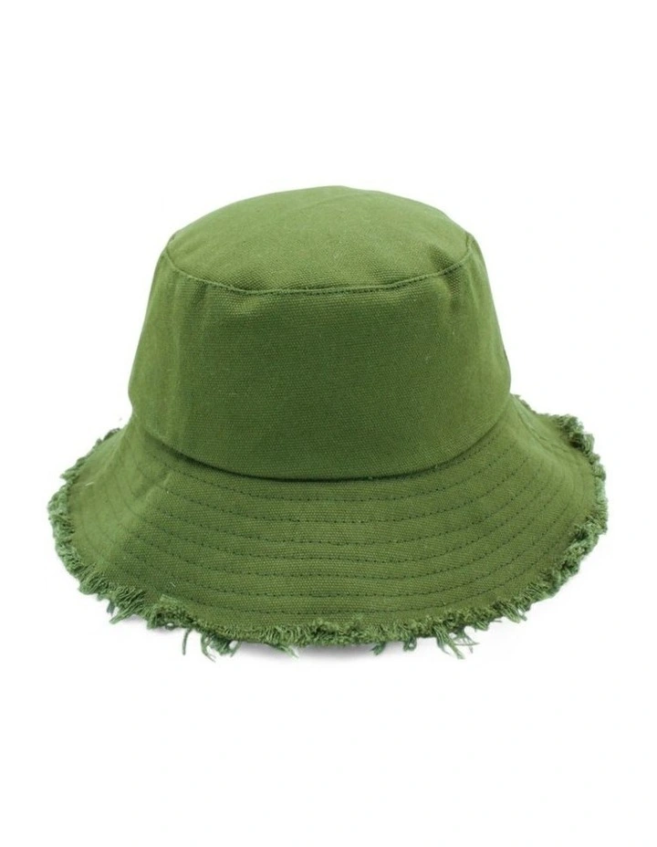 Mabel Bucket Hat in Khaki Green image 3