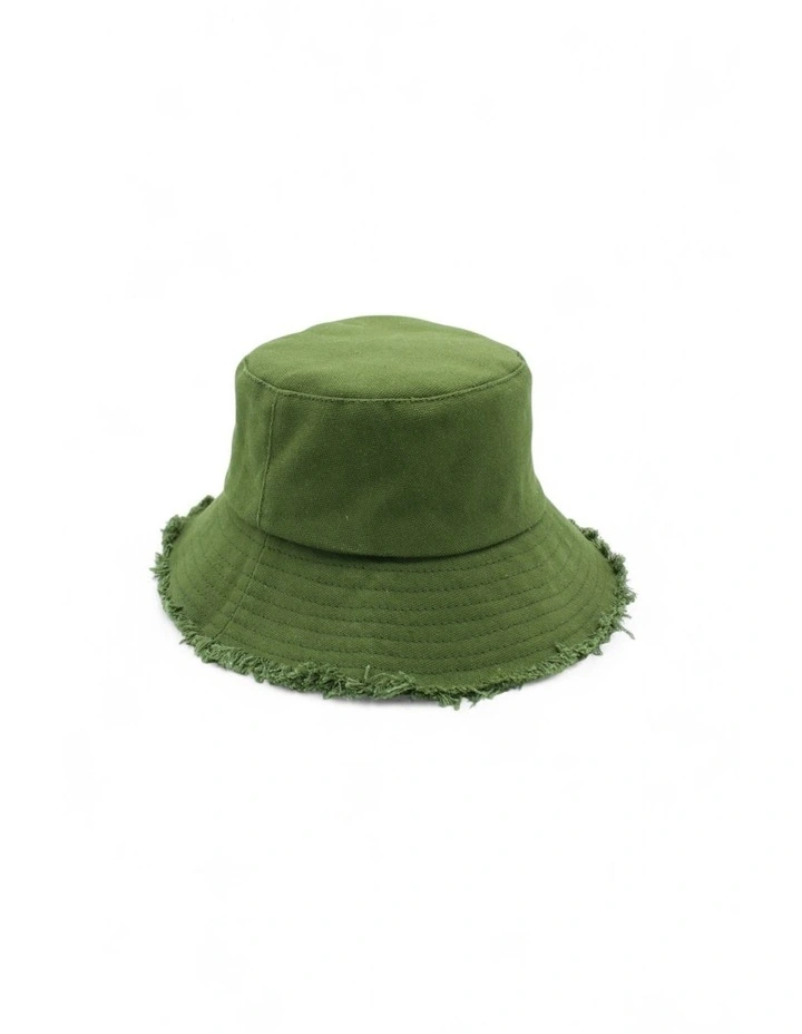 Mabel Bucket Hat in Khaki Green image 4