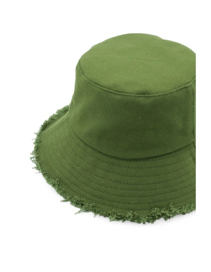 Mabel Bucket Hat in Khaki Green image 5