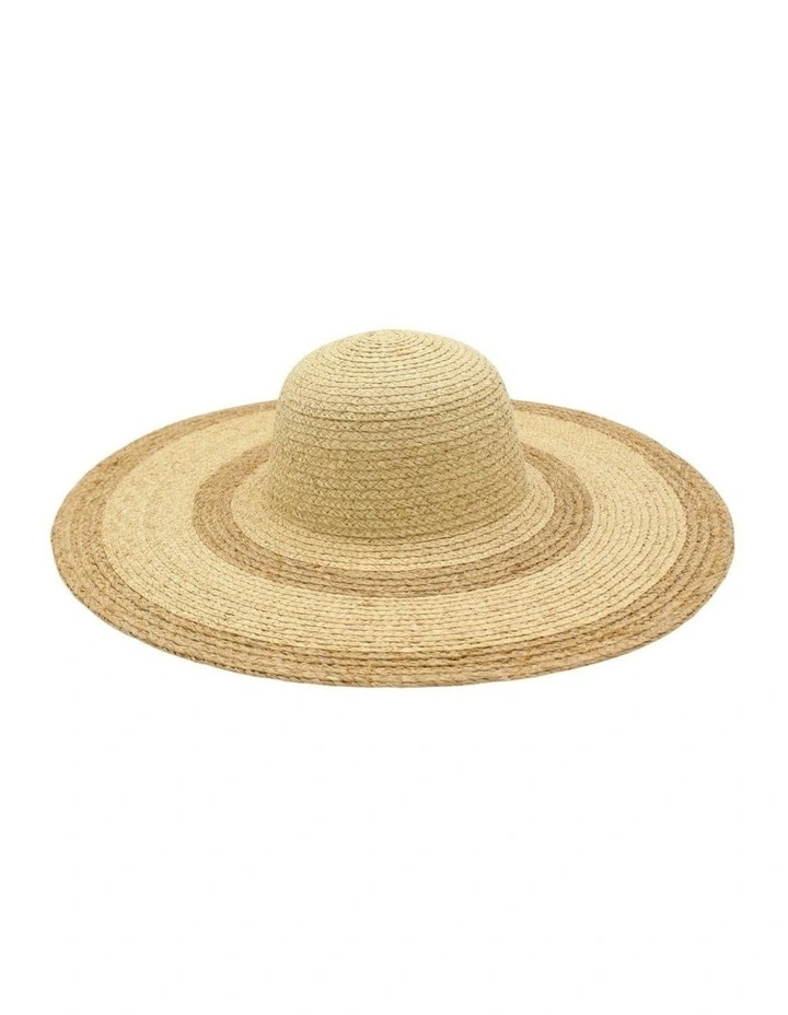 Gianna Floppy Hat in Beige image 1