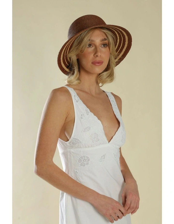 Danice Bucket Hat in Chocolate Brown image 1