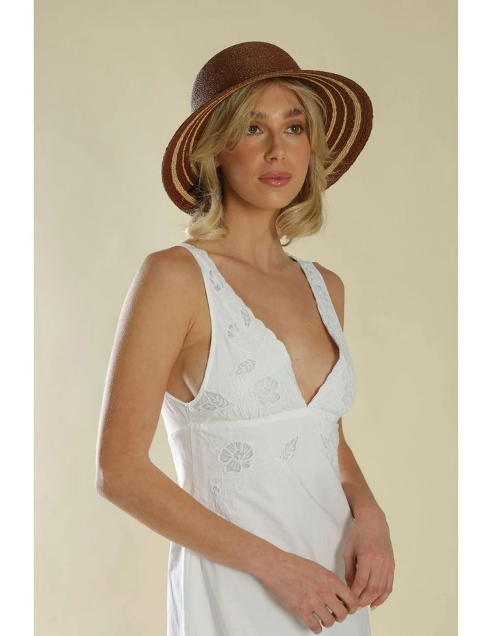 Danice Bucket Hat in Chocolate Brown image 3