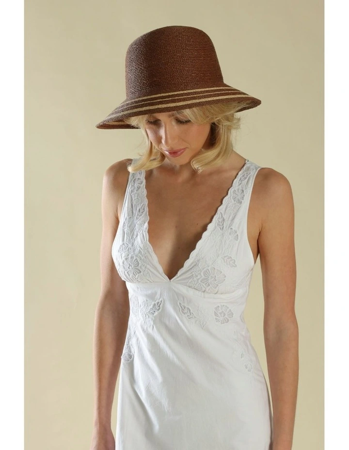 Danice Bucket Hat in Chocolate Brown image 4