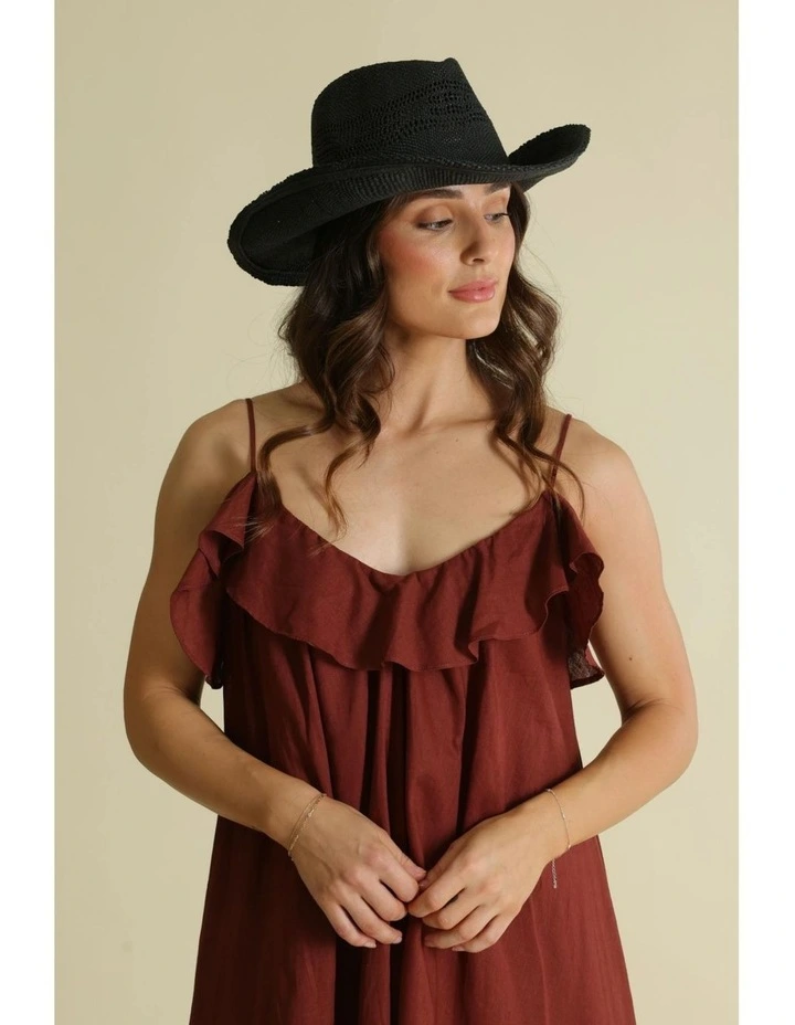 Beckett Cowboy Fedora in Black image 2