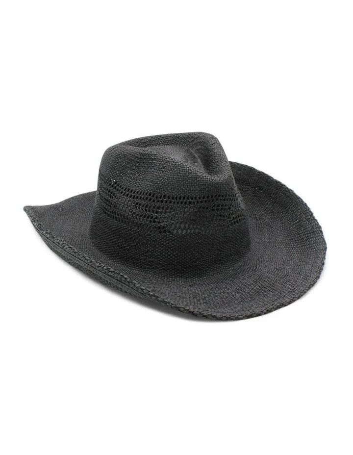 Beckett Cowboy Fedora in Black image 3