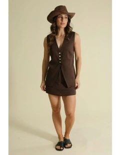Beckett Cowboy Fedora in Brown