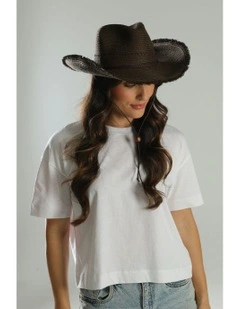 Ramona Cowboy Fedora in Brown