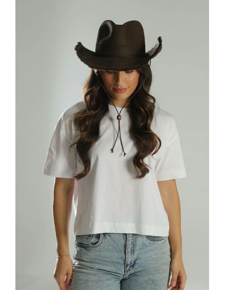 Ramona Cowboy Fedora in Brown image 4