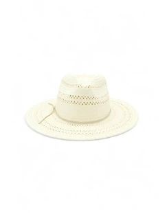 Debra Fedora in White