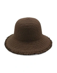 Elia Bucket Hat in Brown