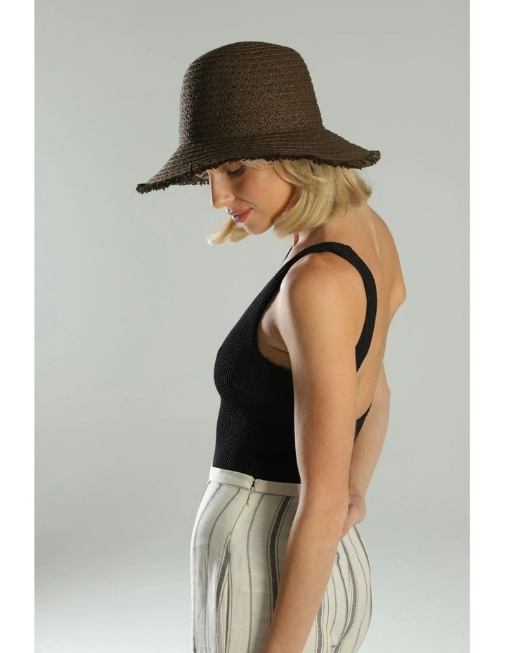 Elia Bucket Hat in Brown image 2